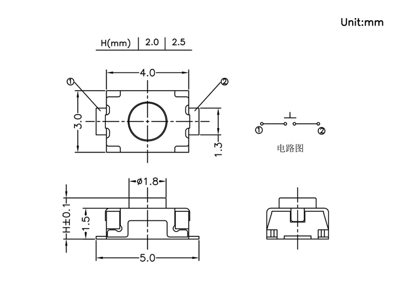 3040輕觸開關產品圖