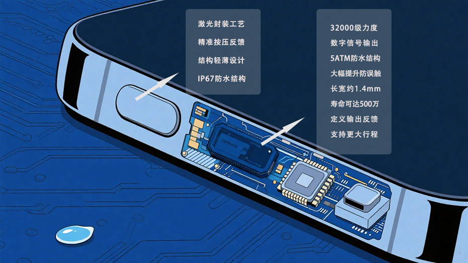 機械與壓感手機按鍵的差別